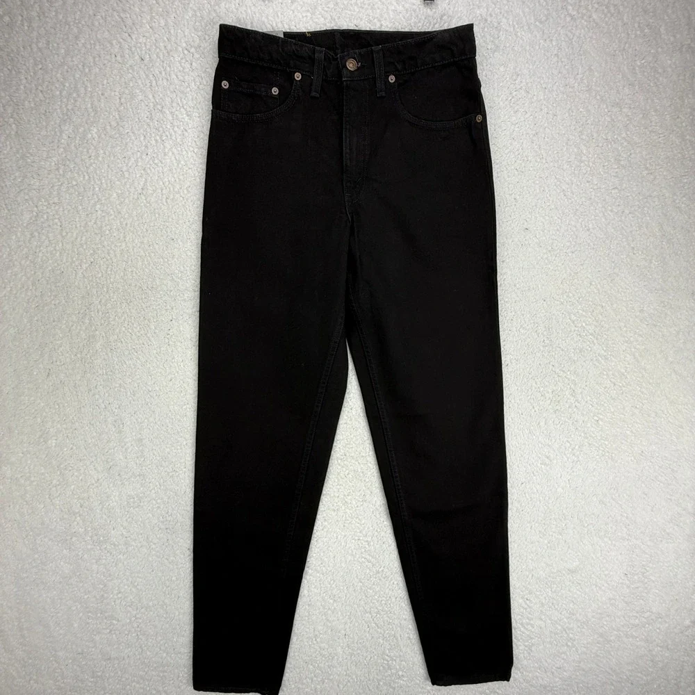 Levis 550 Relaxed Fit Tapered Leg Jeans Mens 31x36 Black Denim USA NOS